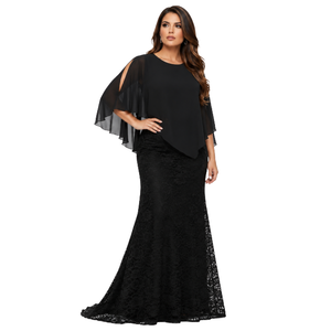 Vestido Largo para Mujer, Color Sólido, Talla Grande, con Hombros Descubiertos, Vestido Formal Largo hasta el Suelo, Vestido de Verano para Mujer - Product Image 1