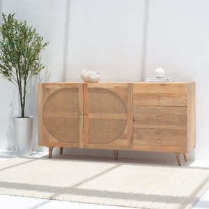 Aparador Vandana Arista Flux Wood para Interiores y Exteriores Modernos y Elegantes - Product Image 1