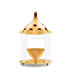 Brass Akhand Diya with Borosilate Glass - Product Image 4