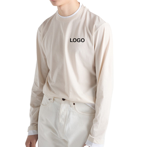 Camisetas Premium para Hombre, Oversize, de Manga Larga, de Algodón, Estilo Urbano, Jersey, OEM, Personalizadas, Casuales, a la Moda - Product Image 1