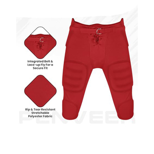 Pantalones de Fútbol Americano Personalizados de Alta Calidad, Transpirables, con Almohadillas, Ropa Deportiva, Precio al por Mayor, Tallas Grandes Disponibles - Product Image 5