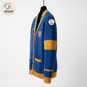 Sigma Gamma Rho Women's Blue <b>cardigan</b> <b>sweater</b> women Greek embroidery <b>sweater</b> 100% cotton knitted <b>cardigan</b> V-neck full sleeve - Product Image 3