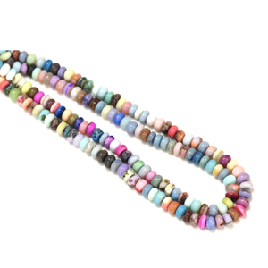 Perles Rondelles Opale Multicolores Effet Disco : Artisanat de Bijoux en Pierres Précieuses - Product Image 4