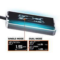 Nouveau compteur de performance Shadow Auto OBD2 avec avertissement de changement de vitesse et jauge de régime (aluminium), installation facile par branchement (aluminium)