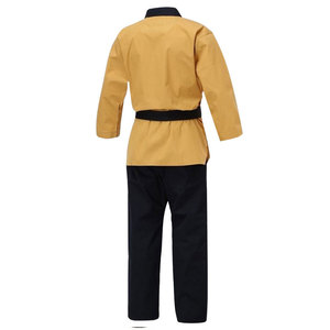 Uniforme de Judo Negro, Kimono con Cinturón Blanco, Unisex para Adultos, Ropa de Artes Marciales de Poliéster/Algodón, Corte Regular, Elástico, Ligero y Duradero - Product Image 3