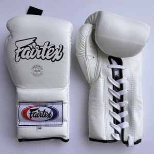 Guantes de Boxeo Profesionales de Cuero Vacuno de Alta Calidad para Entrenamiento y Sparring, Diseño con Cordones para Artes Marciales - Product Image 2