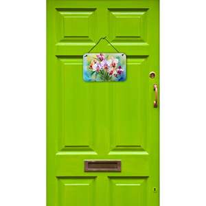 Orchidées multicolores NOUVELLES Aquarelle Décoration murale Aluminium Métal Porte Imprimés Suspendus pour Cuisine Bar Bathroom-8HX12W - Product Image 2