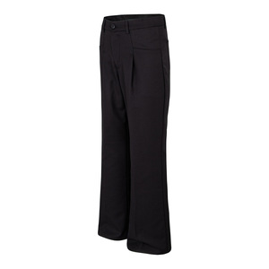 Pantalones Formales de Corte Recto para Hombre, Cintura Alta, Cierre de Botones, con Bolsillos, Tejido Beige y Negro, Estilo Medio Peso - Product Image 2