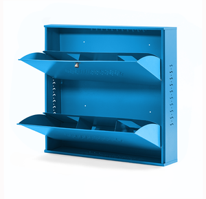 Étagère à chaussures robuste en métal noir à 3 niveaux – Solution de rangement moderne et peu encombrante pour la maison, le bureau et l'entrepôt - Product Image 3