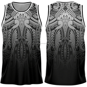Nouveauté : Maillots de basket personnalisés sans manches en maille respirante polyester/coton – Offre spéciale, maillots personnalisés à prix abordable - Product Image 1