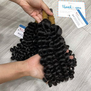 ผมแท้ 100% แบบดัดลอนด้วยไอน้ำ  แบบเป็นมัด  สีธรรมชาติ  ขายส่งจากผู้ผลิต - Product Image 3