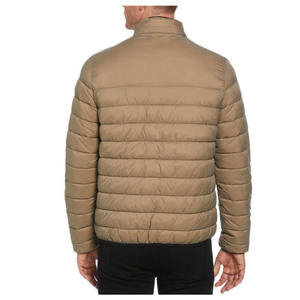 Chaqueta acolchada con capucha para hombre, de invierno, manga larga, rellena de plumón, corte regular, tela transpirable, diseño liso, impresión de logotipo personalizado - Product Image 4