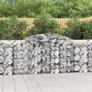 Ensemble de 5 grands paniers gabions durables en fer galvanisé argenté, fournitures de jardin - Product Image 1