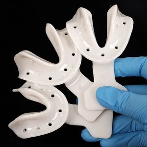 Porta-impresiones dentales para mandíbulas edéntulas, autoclavables, herramientas de laboratorio completas para dentistas - Product Image 3