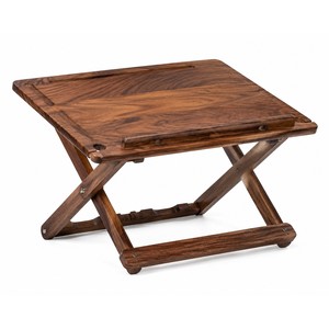 Support pour ordinateur portable pliable en bois de Sheesham, en forme de X, vente en gros |   Fabriqué à la main à Moradabad - Product Image 1