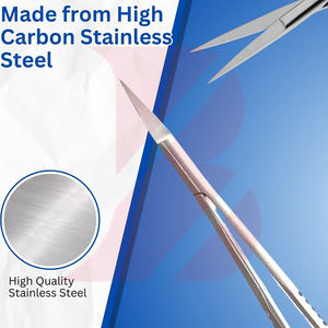 Nuevas Tijeras de Precisión para Cutículas y Cejas con Mango Recto y Redondo, Servicio OEM ODM, Tijeras de Belleza Profesionales - Product Image 4