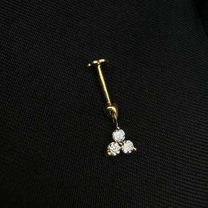 Delicate Lab Grown Diamond Stud Earring In 14K Gold For Conch And <b>Helix</b> Ear Jewelry - Product Image 3