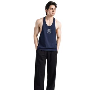 Navy Impulse <b>Stringer</b> <b>Men's</b> Gym Tank Top Sleeveless Workout Fitness Training Bodybuilding <b>Stringer</b> Athletic Muscle Cotton <b>Vest</b> E - Product Image 1