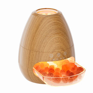 Lampe de Sel de l'Himalaya Naturelle Populaire 2024, Diffuseur d'Arômes Flamme, Humidificateur, Veilleuse, Coffret Cadeau Décoratif, Purificateur d'Air, Diffuseur de Flamme en Gros - Product Image 3