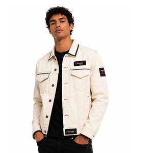 <b>Men</b> <b>Denim</b> <b>Jacket</b> Fashion Forward Classic Fit Durable Stitching Comfortable Feel Suitable For Casual And Outdoor Use - Product Image 6