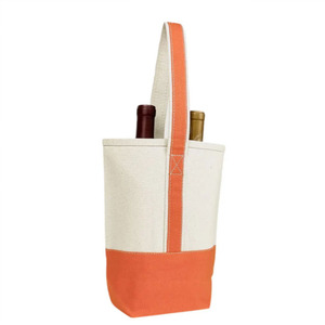 Bolsa de Lona 100% Algodón para Dos Botellas de Vino, Fabricación Personalizada, Reutilizable, Tejido Resistente - Product Image 6