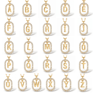 จี้ตัวอักษร B เงินแท้ 925 ชุบโรเดียม ประดับคริสตัลรูปไข่ สำหรับใส่ทุกวัน - Product Image 4