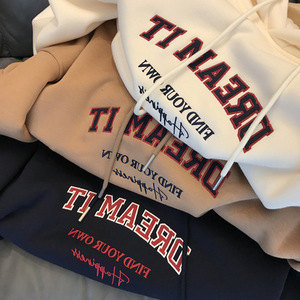 Wholesale High Quality Poly Cotton <b>Pullover</b> <b>Men</b> Oversized Hoodie Custom Logo Number 3D Puff Print Hoodies For <b>Men</b> - Product Image 2