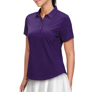 Wholesale Trendy <b>Women's</b> Polo Shirt Custom Design And Logo High Quality Half Sleeve <b>Women</b> Polo Golf And Tennis Wear Shirts - Product Image 3