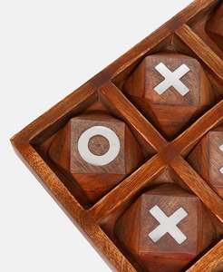 Eco Friendly Wooden Customized <b>Tic</b> Tac Toe Game Gift Accessories Wooden Game Customizable Designs & Durable Indoor Game Items - Product Image 6