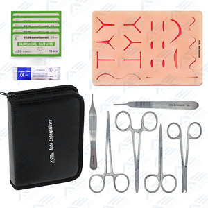 Medical Students with <b>Suture</b> Practice Skin Pad Medic Instrument <b>Suture</b> <b>Kit</b> Complete <b>Suture</b> Practice Training <b>Kit</b> - Product Image 1