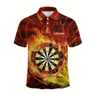Polo personnalisé pour homme grande taille 2026 - Manches courtes, boutons, logo, texte et nom personnalisables, maillot de sport - Product Image 3
