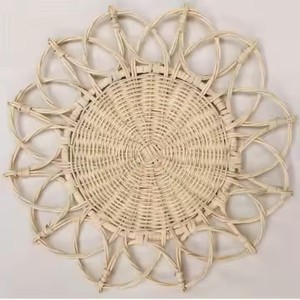Assiettes de présentation en rotin personnalisées en gros – Fournisseur de décorations de table de mariage au Vietnam - Product Image 3