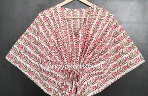 Vestido Kaftán con Estampado Floral para Mujer, Casual, Elegante, Cuello en V, Estilo Bohemio, 100% Algodón, Alta Calidad, Largo Midi, Ropa de Resort - Product Image 6