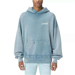 Sweat-shirt noir oversize pour homme avec logo frontal, style gothique, coupe classique, en coton French Terry respirant, éco-responsable, avec poche, pour l'hiver - Product Image 3