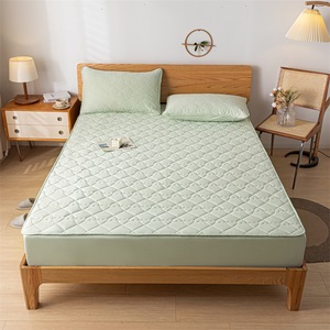 Quilted 100% Polyester 300tc 3-4 Inches <b>Bed</b> Protection <b>Pad</b> Breathable Machine Washable All-Season Mattress Cover for Hospital - Product Image 1
