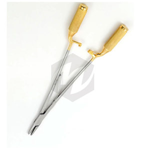 Portaagujas de Cromosoma Baumgartner de 5 pulgadas con inserciones de carburo de tungsteno, instrumentos quirúrgicos médicos, dentales y veterinarios antideslizantes - Product Image 3