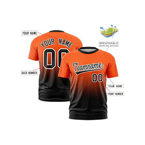 Custom Wholesale OEM Sublimated Crew Neck T Shirt Jersey Lightweight Moisture Wicking Sportswear for Team Training - Product Image 3