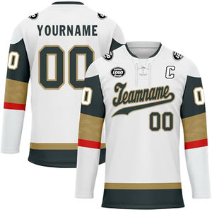 Maillot de hockey sur glace personnalisé 100% polyester imprimé par sublimation, fabricant pakistanais, fournisseur OEM en gros, acheteurs américains, uniforme d'équipe - Product Image 1