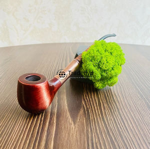 Pipa de Fumar Tabaco de Madera Natural Hecha a Mano de Estilo Moderno, Ecológica, con Acabado Lacado, por Tradebyd - Product Image 5