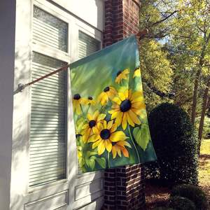 Maryland Black-Eyed Susans Acuarela Gran Porche Decorativo Patio Banner Multicolor Colgante de pared Poliéster Tamaño DE LA CASA Bandera de poste - Product Image 2