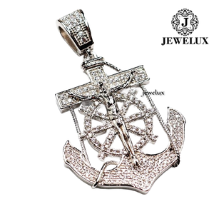 Colgantes de Hip Hop Premium con Incrustaciones de Diamantes, Diseño de Cruz, Plata 925 Bañada en Oro Rosa, Joyería de Declaración para Aniversario, Venta al por Mayor - Product Image 6