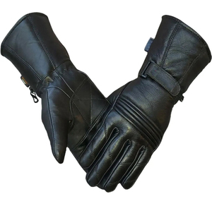 Gants de moto en cuir légers, compatibles écran tactile, respirants, antidérapants, anti-chute, avec fermeture auto-agrippante, pour la pêche et les activités de plein air - Product Image 2