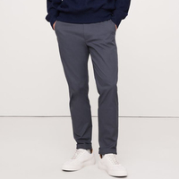 Celana Chino Hitam Slim Fit Lurus Kasual untuk Pria - Celana Katun Lurus Bernapas & Trendi Produsen Grosir.