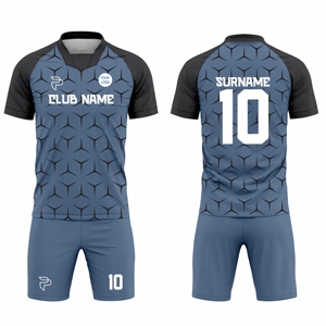Breathable <b>Mesh</b> Football Jersey Set Soccer Uniform Custom Sublimation Quick Dry Team Sportswear Wholesale OEM Supplier - Product Image 6