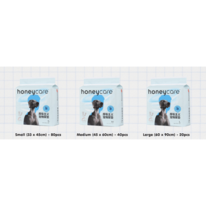 HoneyCare Pets Thicker Absorbent Pads (Small - 80 pcs) - Product Image 1