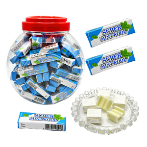 Bonbons en gros personnalisés sous marque privée, <span class=keywords><strong>chewing</strong></span>-<span class=keywords><strong>gum</strong></span> super menthe rafraîchissant, pour une haleine fraîche, emballage portable en pot, collations quotidiennes, OEM/ODM - Product Image 1