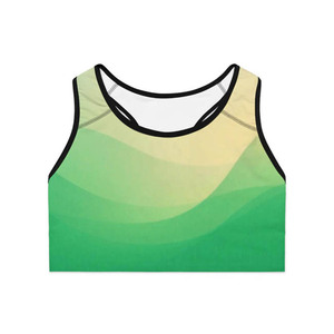 Soutien-gorge de sport haute performance pour femme, imprimé par sublimation sur le devant, sans coutures, grande taille, pour le fitness et le yoga, maintien élevé, écologique - Product Image 3