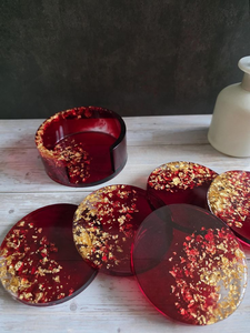Luxurious Classic <b>Resin</b> Coasters by Crescent Crafts-High Quality Kitchenware with Eco-Friendly Design Durable Construction - Product Image 3
