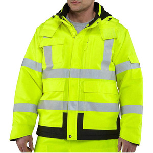 <b>Construction</b> Workwear Winter Warm Reflective Safety Customizable Polyester Safety Reflective Hi Vis <b>Jacket</b> High Visibility - Product Image 2