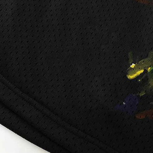 Pantalones Cortos Bermuda de Algodón Pintados a Mano en Azul Marino para Hombre, Estilo Casual con Cintura Ajustable, Gran Venta - Product Image 6